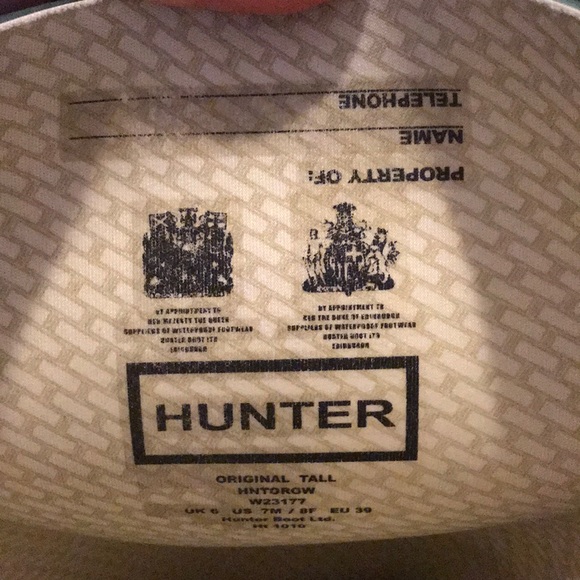 Hunter rain boots - Picture 2 of 2